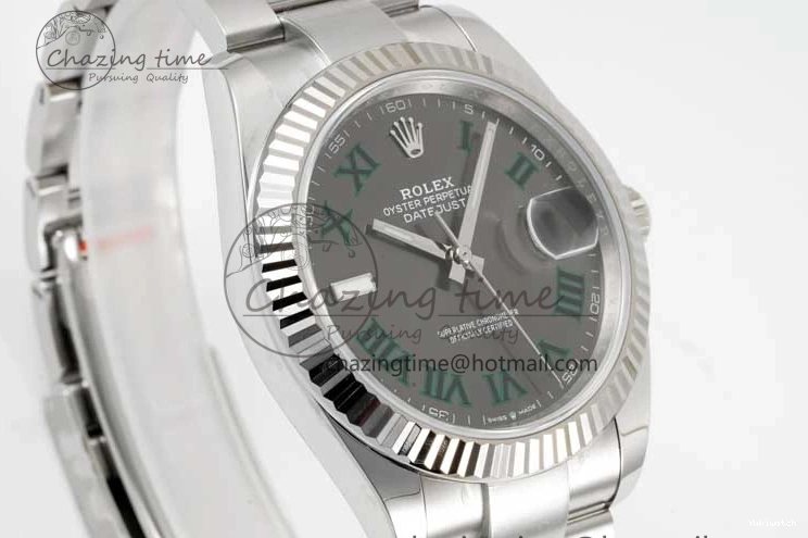 Roman Bracelet Edition Oyster 41 Dial 126334 DateJust Steel Gray Clean on 1:1 VR3235 904L Best 0506